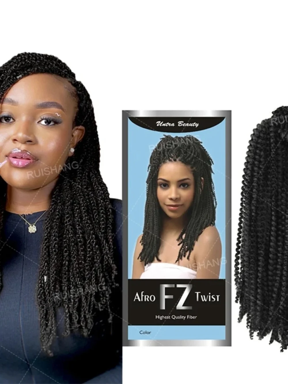 Afro EZ Twist Braiding Hair - 4# Black